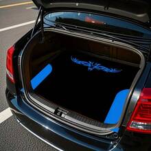 1件装水晶绒汽车后备箱垫 - 粉色皇冠印花设计，防滑，保持车辆清洁整齐，适用于SUV和轿车，SUV后备箱垫 | 亮丽玫瑰图案 | 防滑表面，汽车垫，汽车内饰，汽车配件，汽车脚垫 - 均碼 - 查看 5