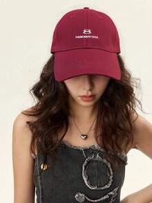 1 pezzo Cappellino da baseball stile classico con ricamo del numero "8" e scritta "THE MOMENT SOUL", design elegante, regolabile, adatto per uomo e donna, perfetto per uso quotidiano, attività all'aperto e protezione estiva