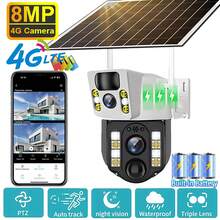SWVW V380 Pro 10 倍变焦 4K 太阳能摄像机 4G SIM 卡双镜头 8MP 高清夜视网络闭路电视监控云台 PIR 人体检测报警防水内置电池摄像机 - 800萬4K高畫質攝影機 - 查看 2