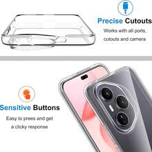 1 件装热销防震手机气囊保护壳：适用于荣耀 400、荣耀 400 Pro、荣耀 400 Lite，兼容 和荣耀 X9b 手机。手机壳、手机套、手机保护套，国际版，非国内版。 - 無色 - 查看 5