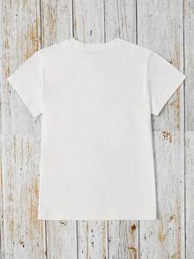 1pc Men'S Summer Casual Short Sleeve T-Shirt, Cotton Knit With Sailing Print, Round Neck, Regular Fit, Stretch Fabric, Adult Sizes - 白色 - 查看 2