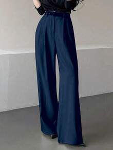 Simple, Versatile And Modern Casual Suit Pants - 藏蓝色 - 查看 2