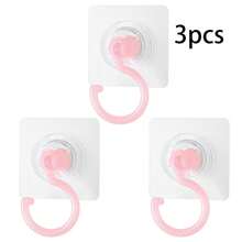 1/3/5 Mehrfarbige drehbare Küchenhaken - Einfach zu installieren, ohne Bohren erforderlich, selbstklebende Haken für Küche und Badezimmer Aufbewahrung/Hängepflanzen/Laternen/Windspiele, praktische moderne Heimdekorationshaken - Verschiedenfarbig - Übersicht 20