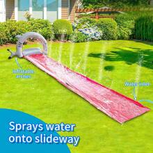 PVC Inflatable Water Slide, Water Play Surfboard, Outdoor Single And Double Person Water Spray Slide