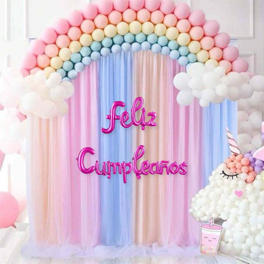 Decorative Balloon For Birthday Party, In Pretty Colors - 玫紅色 - 查看 1
