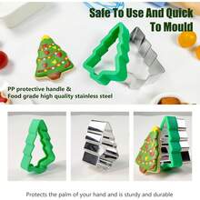 Christmas Cookie Cutters 8 PCS(Medium),Sandwich Cutter And Sealer,Cookie Cutters Christmas Shapes Christmas Christmas Decorations Christmas Pajamas Christmas Gifts Christmas Decor - Multicolor - View 5