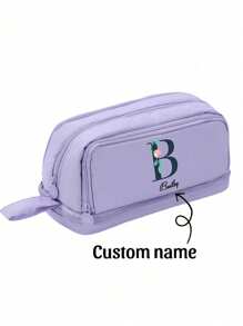 1 pieza Estuche de lápices personalizado - Nombre personalizado: Patrón de letras personalizado. Bolsa de bolígrafos de gran capacidad y tamaño, útiles escolares, regalo de cumpleaños, mejor regalo para niños, obsequio para estudiantes, multiusos, ornamentales, reutilizables. Moderno, familiar, lindo, vintage, dibujos animados, kawaii, personalizado, único, personalizable, para trabajadores, clíents, negocios/estudios, escuela/oficina, regreso a la escuela, suministros escolares para la universidad, universidad.