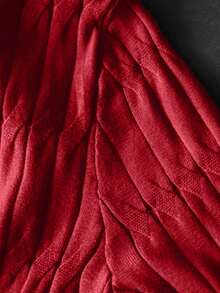 Cardigan casual unicolore grande taille, automne/hiver