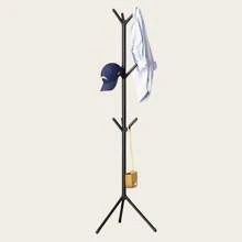 Modern Entryway Coat Rack - Sleek Floor Standing Garment Hanger For Jackets, Bags & Accessories