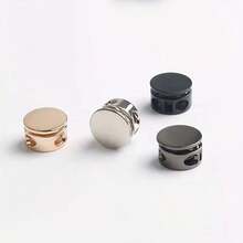 5件/10件可调节金属弹簧按扣 - 圆形绳扣，适用于夹克/连帽衫/裤子 - 彩色 - 查看 12