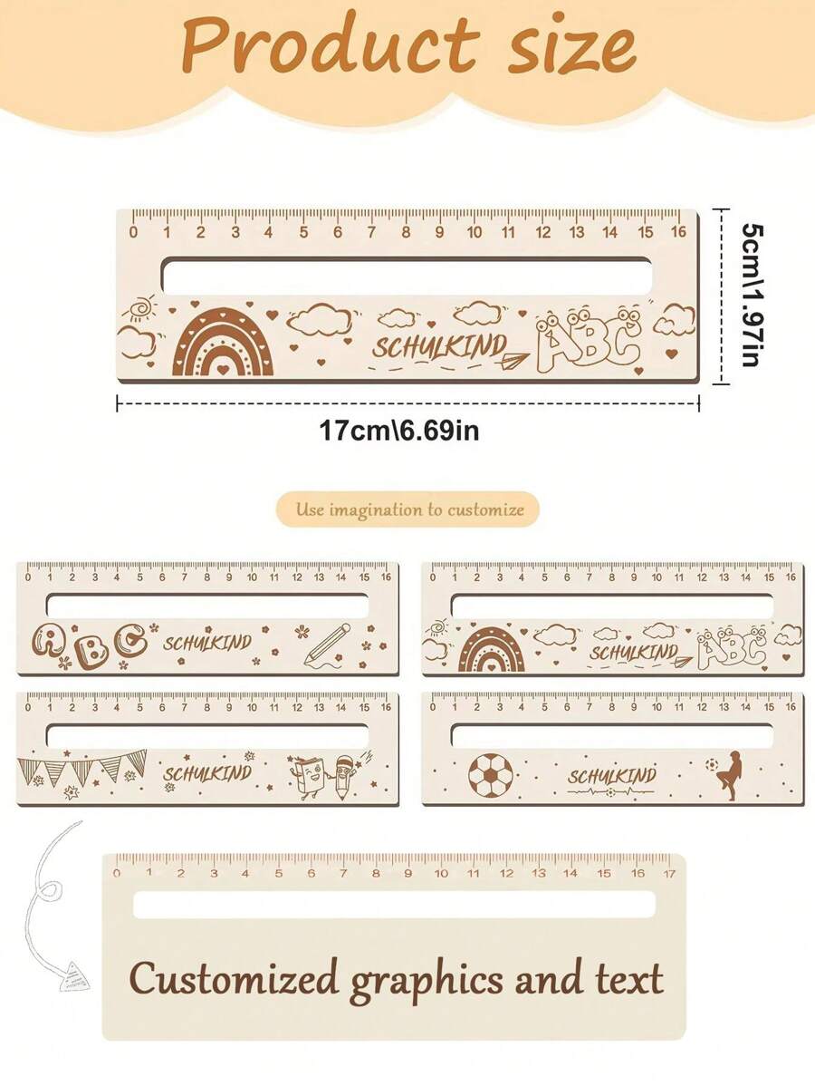 1 件开学木尺，儿童奖励礼物，可定制