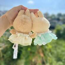 [仅衣服] 热销新款1/2/3代17厘米Labobo毛绒娃娃衣服，可爱甜美毛球吊带裙，适合 - 彩色 - 查看 4