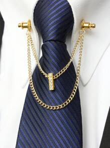 A-Z 26 Letter Collar Stays, Suit Collar Accessories, Formal Collar Stays, Collar Chain, Tie Chain, Men's Fashion Jewelry