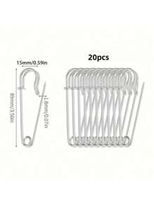 10 件套不锈钢别针 - 耐用、尺寸多样、弹簧锁别针套装，适用于缝纫、绗缝、毛毯、DIY 时尚、家居装饰和工艺品 - 多功能缝纫配件 服装配件 衣服别针 包饰背包 学校办公室配件 衬衫夹克珠宝 圣诞节万圣节衣服别针 有趣可爱的教师礼物