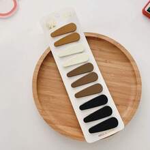 10 chiếc (Ngẫu nhiên) Kẹp tóc vuông mờ đơn giản hình giọt nước dành cho nữ, đa năng dùng hàng ngày, đi học, phụ kiện tóc, kẹp tóc, phụ kiện đội đầu, phụ kiện tóc cho nữ, ghim cài tóc - Nhiều màu - Xem 13