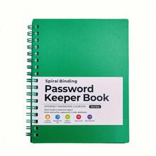 1 Password Participation Book, Alphabetically Arranged Password Diary And Organizer, 4.7inch X 6.1inch Mini Size Personalized Password Journal With College Level Grid Pages, Perfect For Home And Office Organization - 綠色-SPP-P - 查看 5
