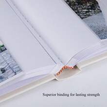 Photo Album 4x6 Holds 60 Photos With Memo Vertical Slip-In Pockets Photo Book Linen Cover Picture Photo Albums With Writing Space For Wedding Baby Mother's Day Blue