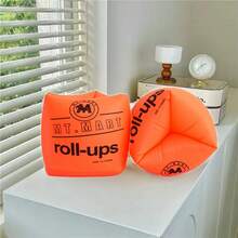 Brazalete inflable de natación de PVC, flotadores cilíndricos inflables para brazos, brazalete inflable de natación para exteriores con manga de flotabilidad - Multicolor - Ver 13