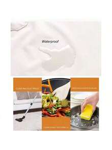 2‑Pack Water‑Drop Resistant Kitchen Bib Aprons With Built‑In Hand Towel & 2 Pockets – Adjustable Unisex Chef Aprons - Kiểu 1 - Xem 6