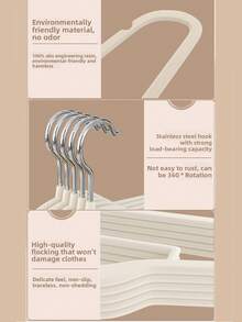 20 cái/10 cái Móc treo quần áo nhung nhiều màu chống trượt Móc treo quần áo nhung Móc treo quần áo dễ thương Móc treo quần áo tiết kiệm không gian tủ quần áo Móc treo quần áo thiết yếu cho gia đình Kẹp quần áo - Nhiều màu - Xem 9