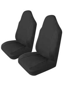 1pc/2pcs Colorful Splice Front Car Seat Cover, Four Seasons Universal Car Seat Cushion Elastic Mesh Whole Piece Covers, Ultra-Thin Breathable Car Seat Pad