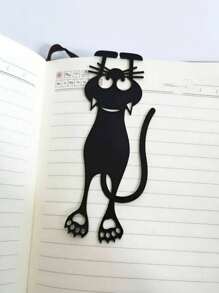 Black Cat Acrylic Bookmarks, Creative Hollow Bookmarks, Small Cat Hanging Bookmarks,School Supplies,Back To School