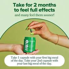 MOTO Metabolism Vitamin Capsules With Green Tea Extract, Chromium Picolinate, Black Cumin Seed & Vitamin B12, 60 Vegan Capsules Dietary Supplement - 3pcs - 查看 4