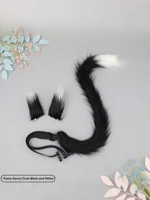 2pcs Cat Ear & Tail Decoration Props For Cosplay, Party Costume, Photography - Multicolor - View 21