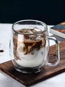 1/2 buc căni de sticlă izolate cu perete dublu - căni termice transparente de 8,45-11,83 oz pentru călătorii/camping/vară, cafea cu gheață/bere și toate băuturile - Multicolor - Vizualizare 11