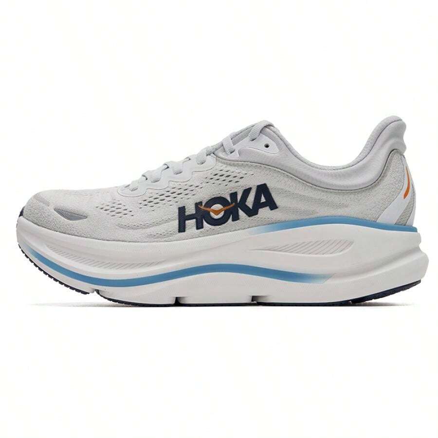 Hoka Bondi 9 Running Shoes, New Supercritical Foam Midsole, Cushioned & Breathable Men's Training & Long Distance Running Shoes 1162011 - Stardust Gray/Cosmic Gray - View 1