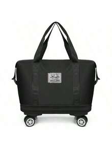 带轮旅行包，可扩展 2 层，大容量和多个口袋，适合学生毕业季、度假、多功能行李包，适合学校、学校配件、学校用品、旅行必需品、假日行李袋、行李箱、旅行包，适合女士 - 彩色 - 查看 10