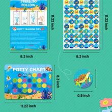 1pc Children's Potty Training Reward Sticker Chart, Toilet Habit Formation Stickers For Boys And Girls - Multicolor - View 8