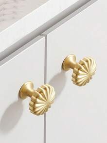 Gold Cabinet Handles, Brushed Brass Zinc Alloy Drawer Pulls, Kitchen Cabinet Hardware Accessories - Gold - View 4