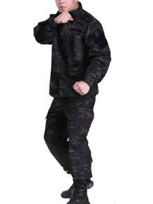 Airsoft Paintball Tactical Suit Men Hunting Combat BDU Uniform Jacket Camouflage Shirt & Pants With Belt For Shooting Hunting War Game