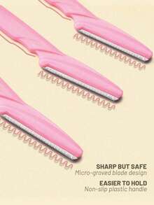 1件/6件 15件/24件 女士修眉刀、剃须刀、去角质刀、脱毛刀和美容工具带盖 - 彩色 - 查看 4