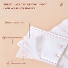 1包亲肤湿棉片，一次性柔软洁面棉，80片装，无纺布材质，155