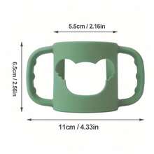 Agarre de botella de silicona con patrón de dibujos animados, accesorio de botella suave y flexible adecuado para la mayoría de botellas de cuello - Multicolor - Ver 5