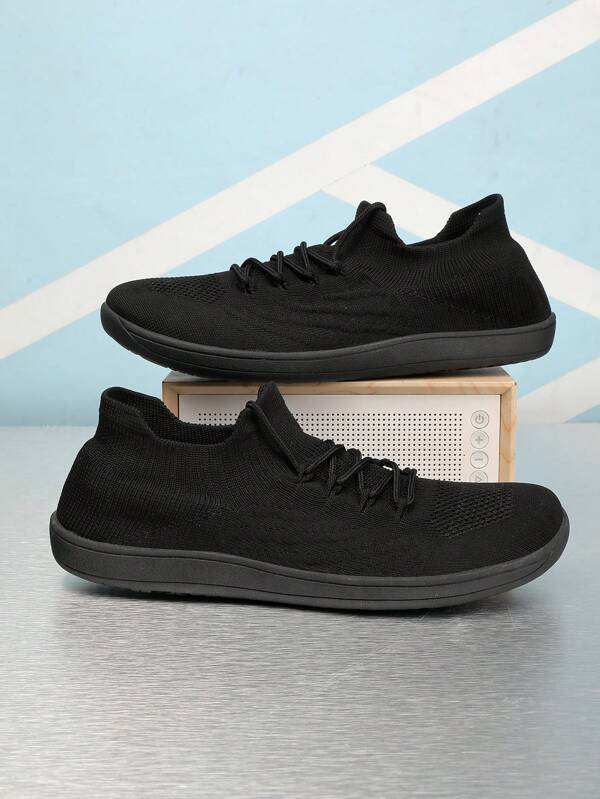 Zapatillas casuales de hombre con punta ancha y sin cordones, antideslizantes