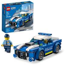 LEGO City Car Toy 60312 For Kids 5 Plus Years Old With Officer Minifigure, Small Gift Idea, Adventures Series, Car Chase Building Set