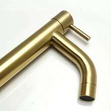 黑色金色不锈钢快开式增高单槽冷水龙头厨房水槽水龙头浴室台盆水龙头浴室水龙头浴室配件浴室工具 - 彩色 - 查看 5