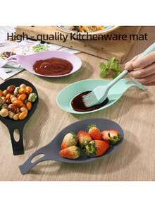 1/2 szt. podkładka pod łyżkę, łatwa w czyszczeniu mata pod przybory kuchenne z TPE, silikonowa mata pod łyżkę, izolowana mata pod łyżkę, mata do naczyń smakowych, uchwyt na łyżkę do restauracji (ten produkt jest wykonany z relatywnie miękkiego materiału. Przed zakupem zaleca się sprawdzenie, czy rozmiar i twardość odpowiadają Państwa potrzebom w zależności od sposobu użytkowania, aby uniknąć wpływu właściwości materiału na komfort użytkowania).