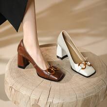 Women Pumps - 深棕色 - 查看 1