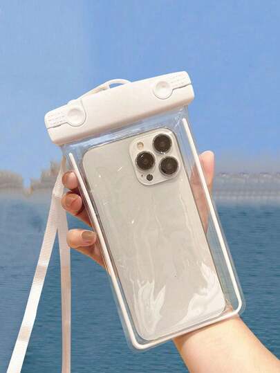 1/3/5 piezas Bolsa impermeable para teléfono, Bolsa impermeable para teléfono, Bolsa impermeable para teléfono con correa para el cuello para nadar y entrega, Bolsa impermeable para teléfono con pantalla táctil, Bolsa luminosa para teléfono, Funda impermeable flotante para teléfono para deportes al aire libre, Bolsa impermeable para teléfono, Bolsa para teléfono de playa (estilo y color aleatorios)