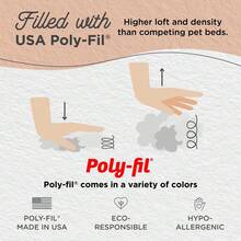 Calming Donut Dog Cat Bed Cozy Shag Faux Fur 30 Inch Orthopedic Support Water Resistant Easy Care Stress Relief