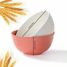 8PCS Cereal Bowl, Ohola Unbreakable Wheat Straw Cereal Bowls, Microwave & Dishwasher Safe Kitchen Bowls For Cereal, Snack, Soup, Salad And Rice, MultiColors, 26oz (Ser Of 8) - 預設 - 查看 2