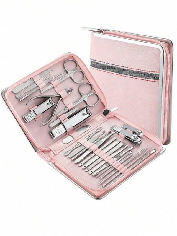 11/26 stuks roestvrijstalen professionele pedicureset voor nagelverzorging, nagelknipperset, manicureset voor vinger- en teennagels, draagbaar, geschikt voor thuis, op het werk, buitenshuis en op reis