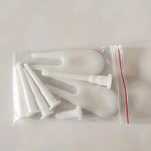 8件套自行车气门适配器套装，适用于瑜伽球，方便更换健身球配件，包括气门帽和气门针，PVC材质 - 彩色 - 查看 4