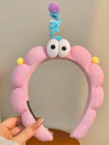 1pc Funny Cartoon Twist Headband, Autumn/Winter Headpiece, Hair Band, Energetic Girl Cute Big Eyes, Women's Cartoon Facial Mask Headband, Women Hair Accessories. Face Mask Headband, Women's Accessories, Hair Decorations, Perfect Gift For Female Friends, Matching Outfits. ,Hair Hoop Hairband For Women Head Accessories - Multicolor - View 9