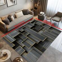 Thảm trải sàn cao cấp màu đen và vàng, họa tiết hình học 3D, đế TPR cao cấp 800g có thể giặt được, hình chữ nhật mềm mại, hiện đại, thích hợp cho ngoài trời, lối vào, phòng khách, phòng ngủ, phòng giặt, phòng tắm, phòng chơi game, thảm cỡ lớn dùng được cả bốn mùa, trang trí nhà cửa. - Nhiều màu 1 - Xem 15