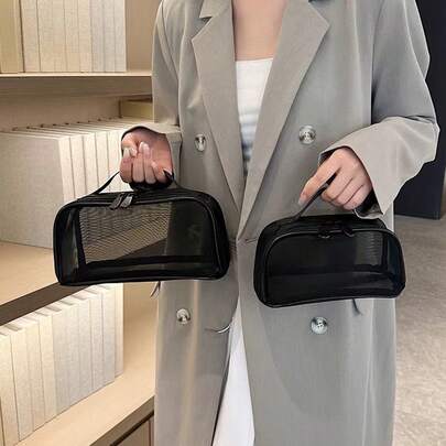 大容量网状化妆包，便携透明时尚旅行洗漱化妆品收纳包，房间装饰，包袋，化妆包，收纳包，储物包，化妆包，洗漱包，桌面收纳包，化妆包，化妆袋，化妆包，化妆袋，包，化妆袋，化妆包，小化妆包，化妆包，大化妆包，圣诞礼物，收纳袋，旅行，收纳袋，手拿包/小手提包，化妆品收纳包，收纳袋，刷子架，迷你收纳袋，大容量收纳袋，女士礼物，圣诞礼物，女士礼物创意，化妆袋，旅行必备